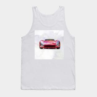 Vintage Alfa Romeo in watercolor Tank Top